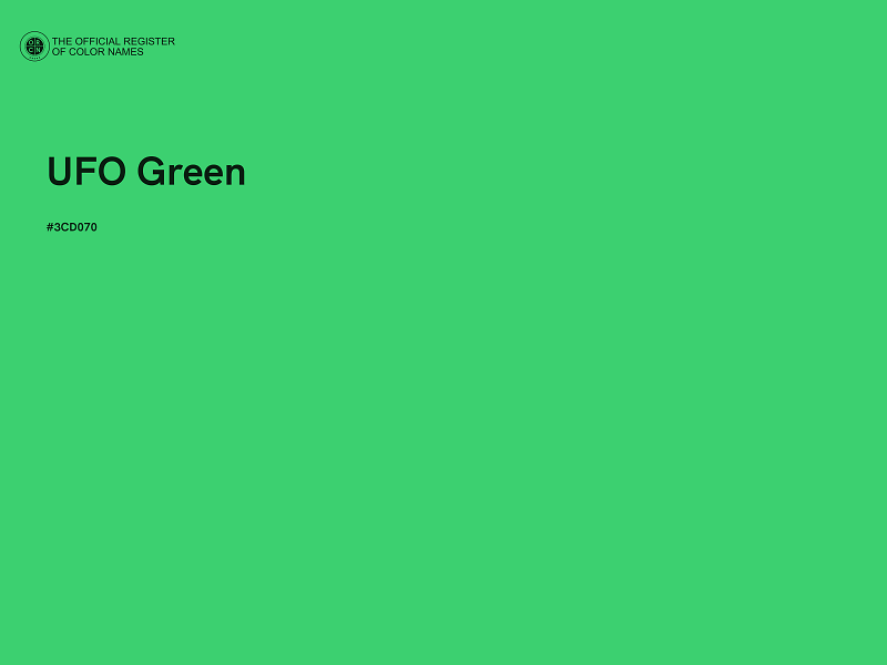 #3CD070 - UFO Green color image