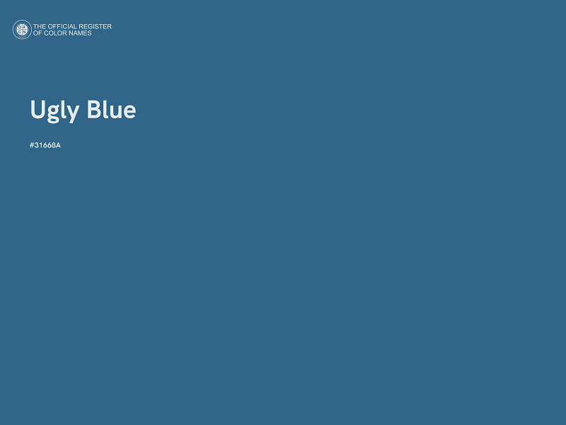 #31668A - Ugly Blue color image