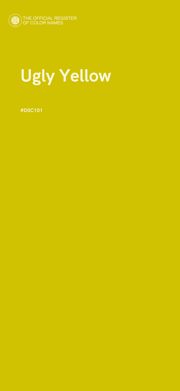 #D0C101 - Ugly Yellow color image