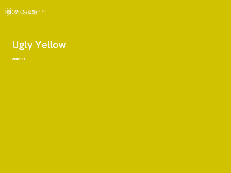 #D0C101 - Ugly Yellow color image