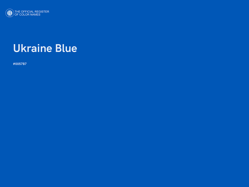 #0057B7 - Ukraine Blue color image