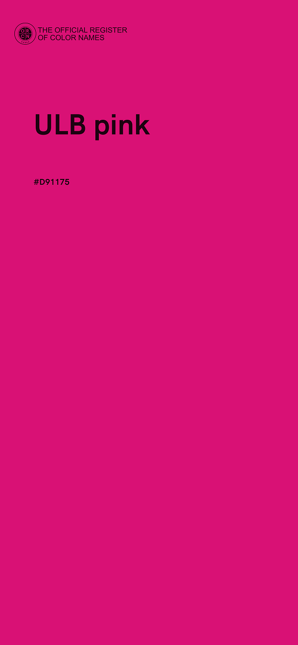 #D91175 - ULB pink color image