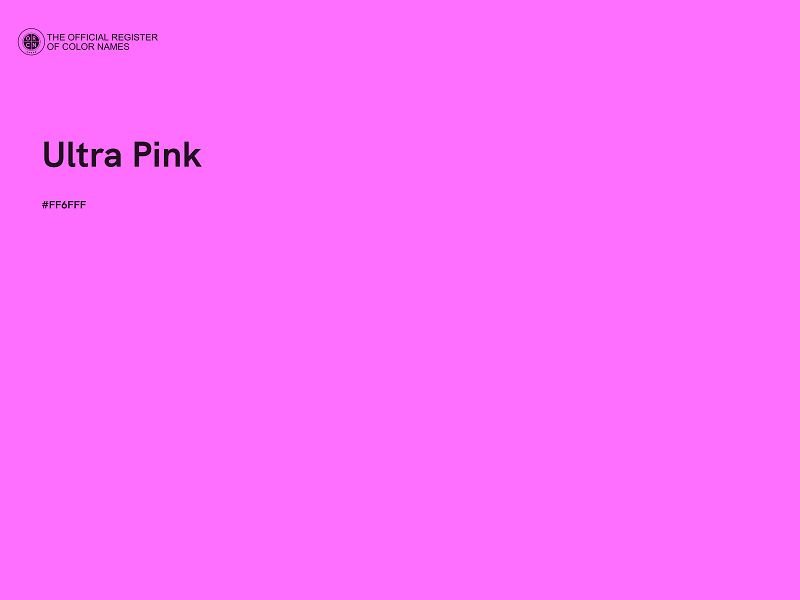 #FF6FFF - Ultra Pink color image