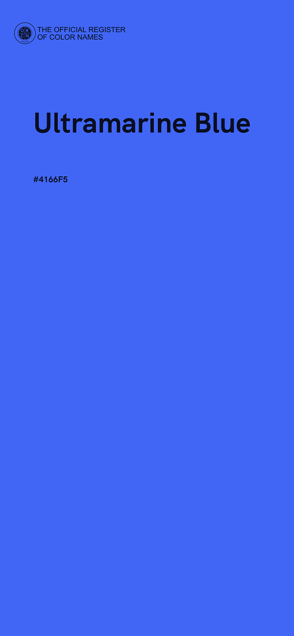 #4166F5 - Ultramarine Blue color image