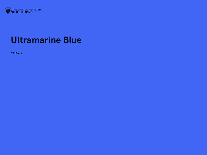 #4166F5 - Ultramarine Blue color image