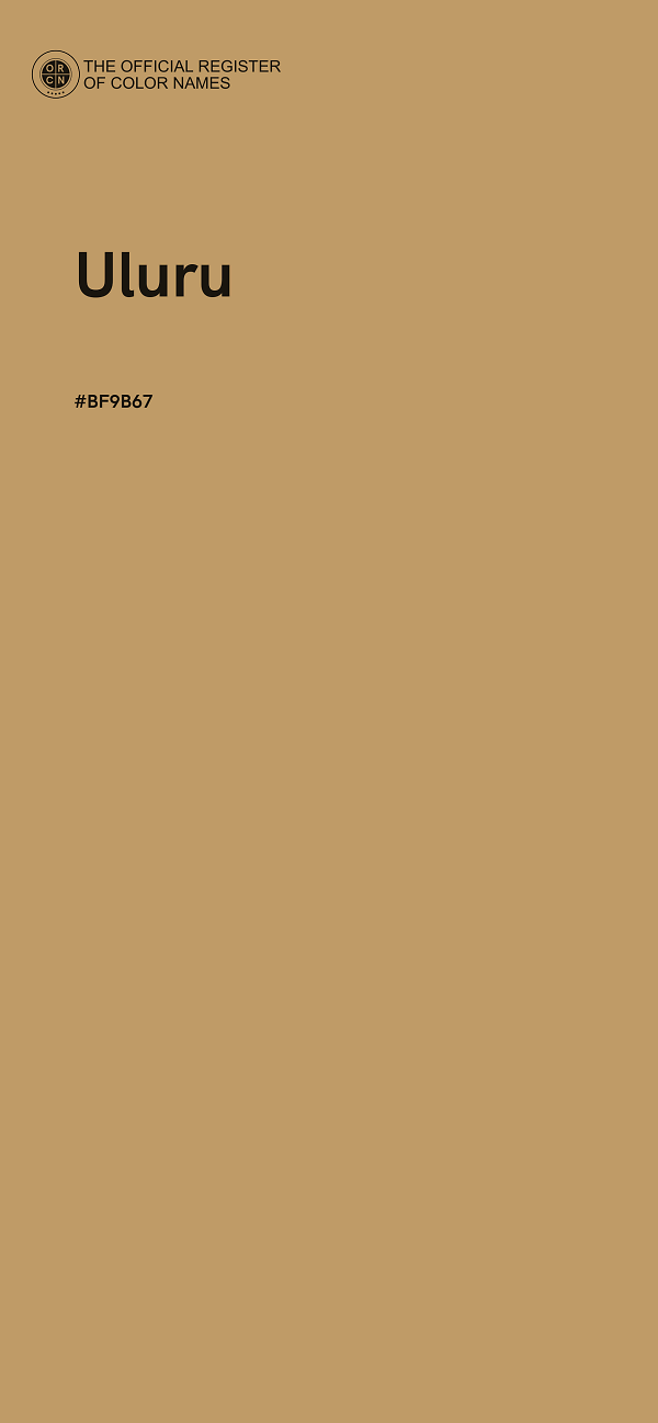 #BF9B67 - Uluru color image
