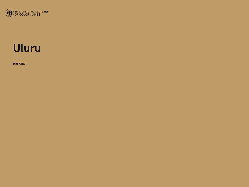 #BF9B67 - Uluru color image