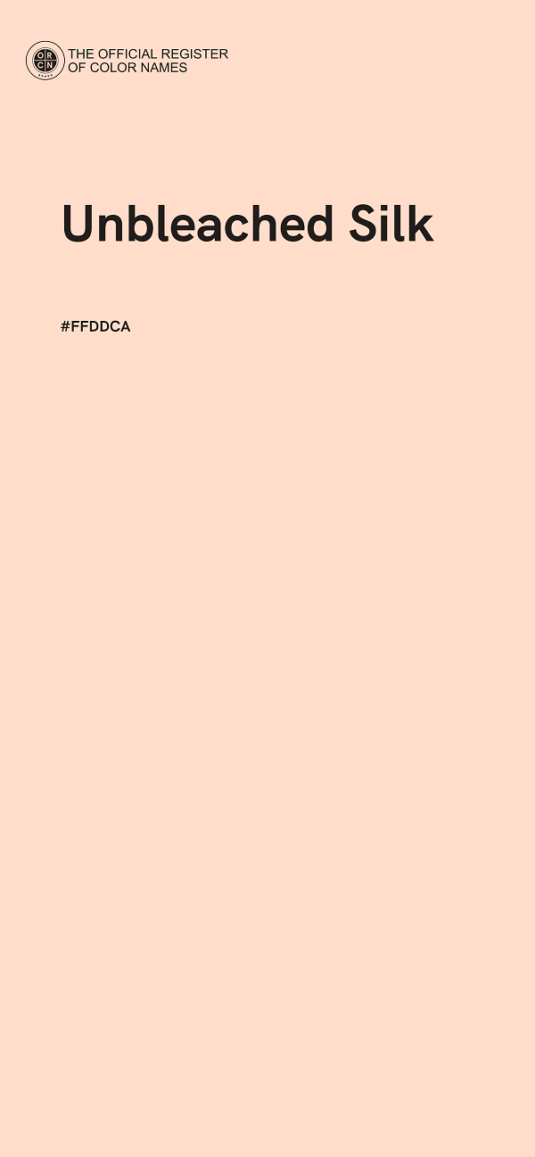#FFDDCA - Unbleached Silk color image