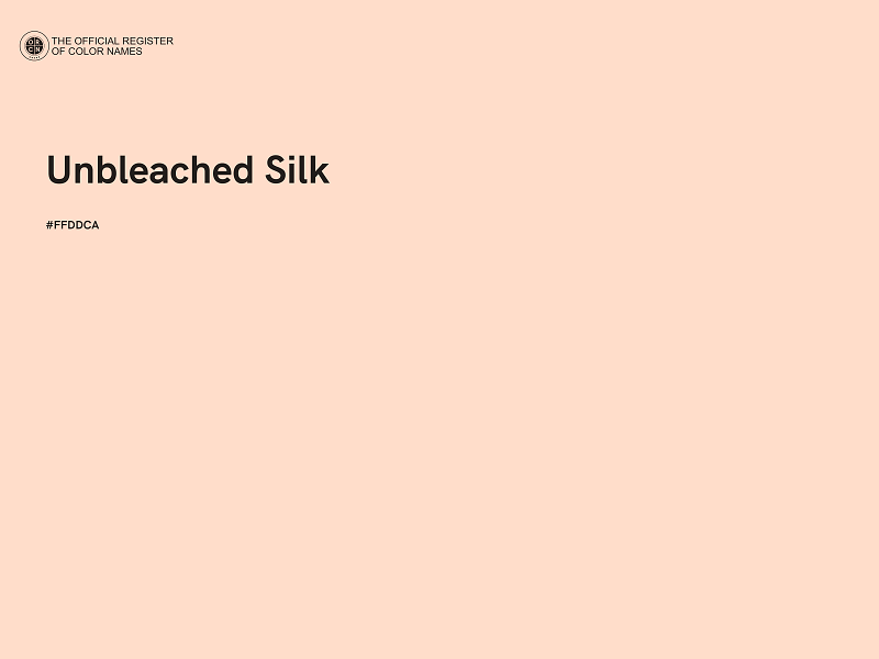 #FFDDCA - Unbleached Silk color image