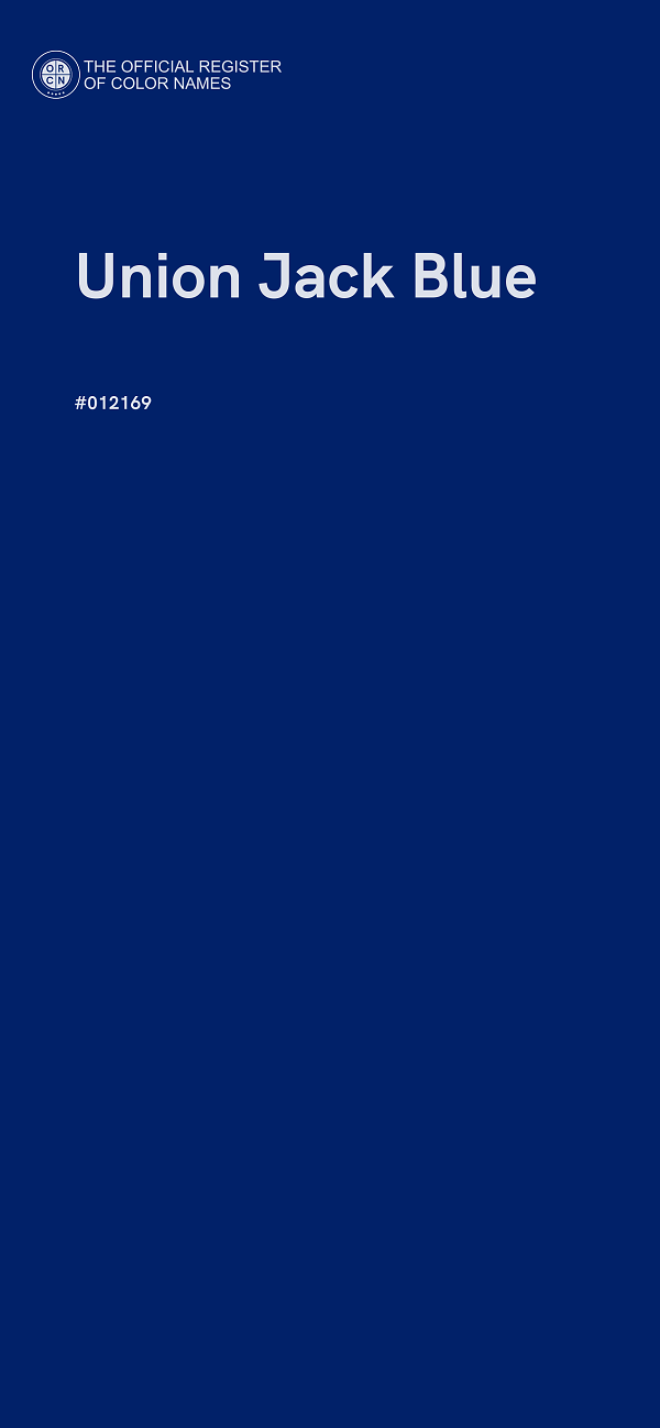 #012169 - Union Jack Blue color image