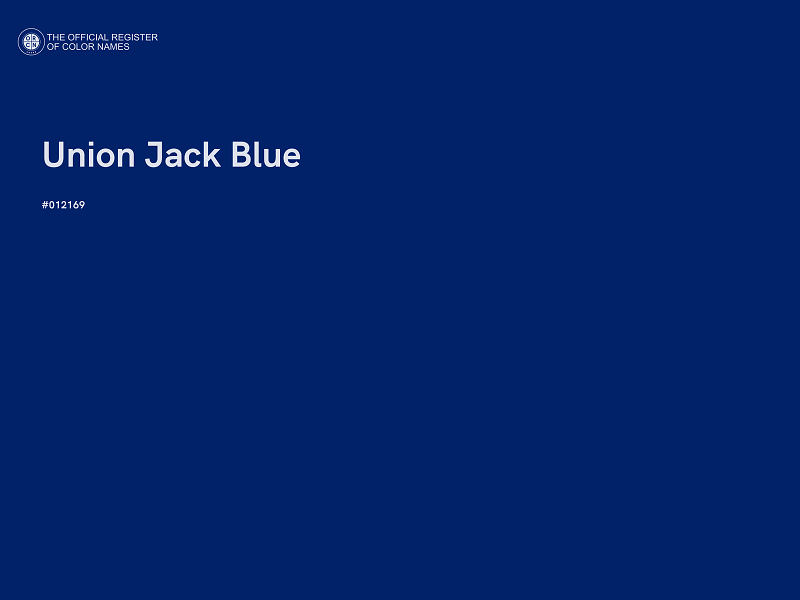 #012169 - Union Jack Blue color image