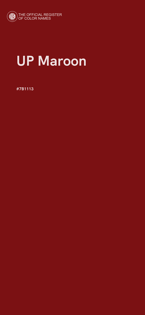 #7B1113 - UP Maroon color image