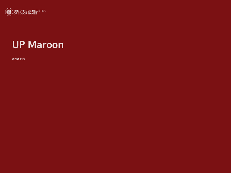 #7B1113 - UP Maroon color image
