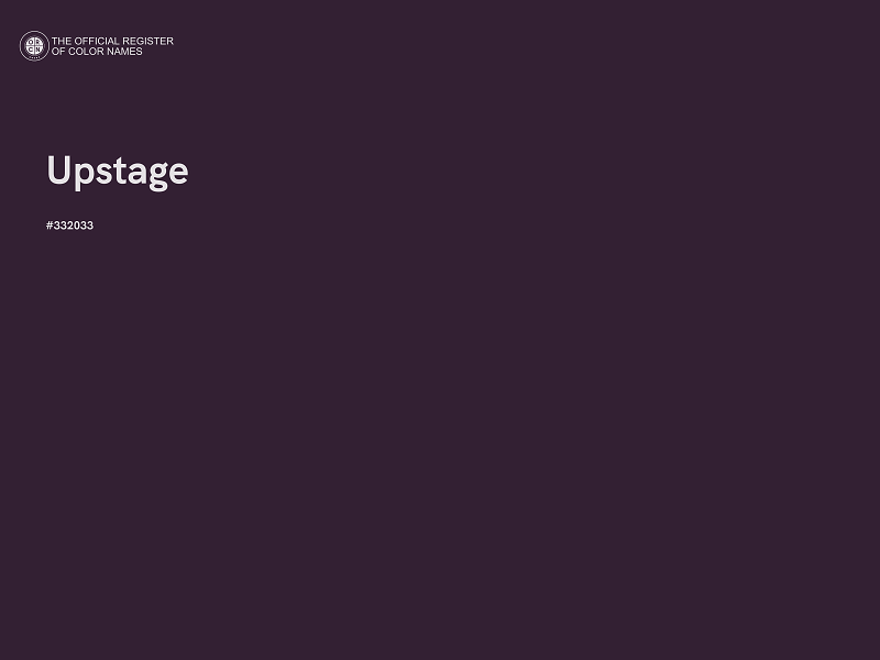 #332033 - Upstage color image