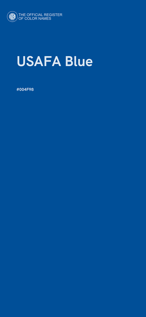 #004F98 - USAFA Blue color image