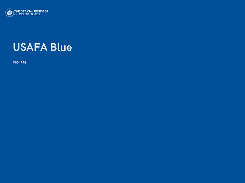#004F98 - USAFA Blue color image