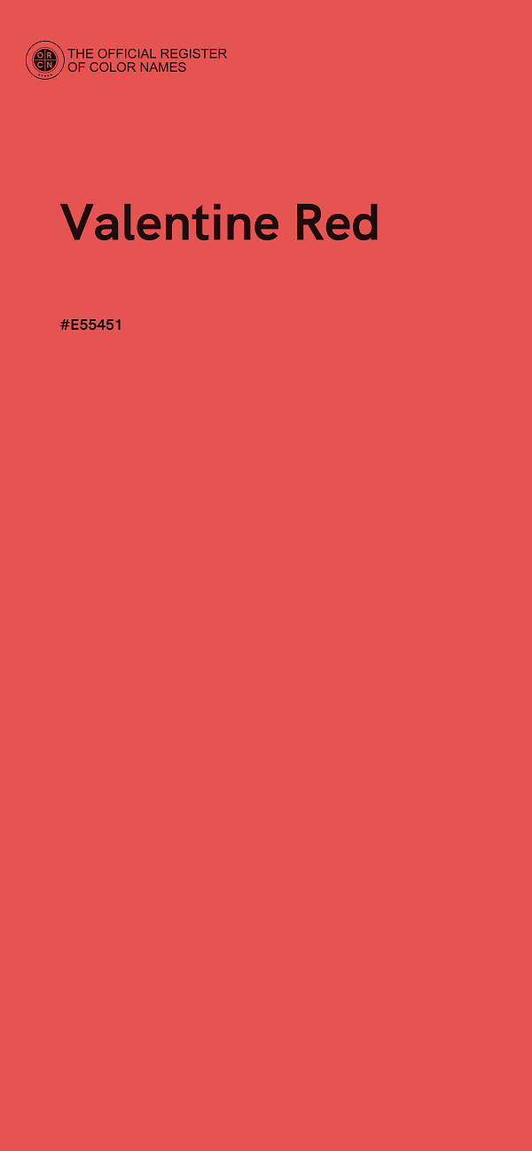 #E55451 - Valentine Red color image