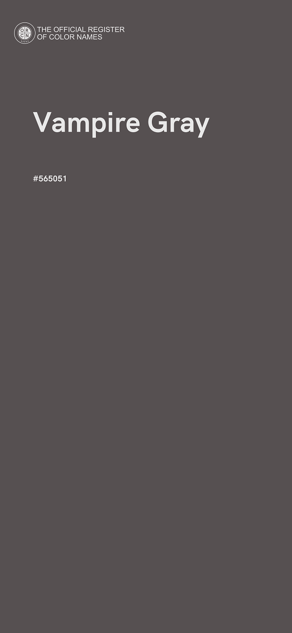#565051 - Vampire Gray color image