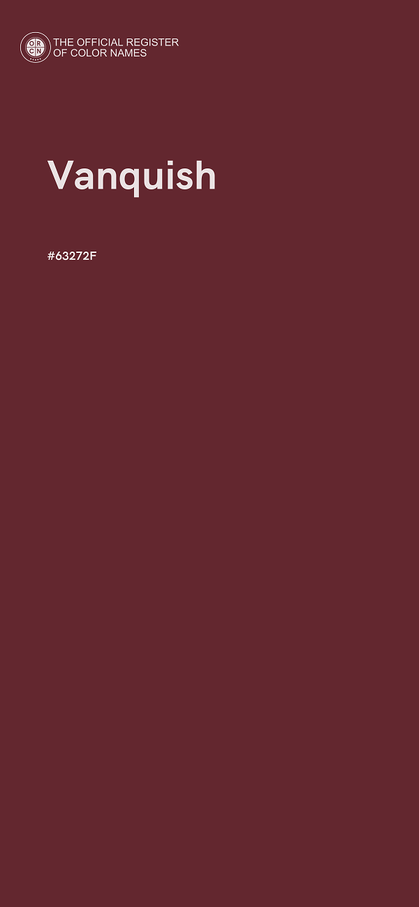 #63272F - Vanquish color image