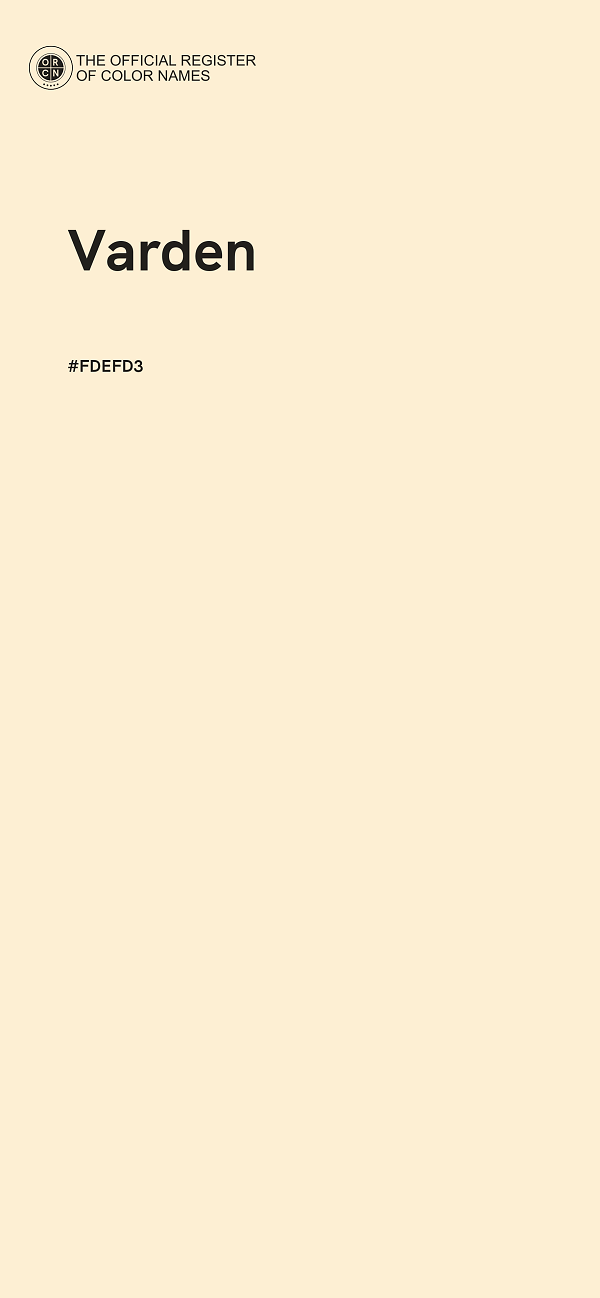 #FDEFD3 - Varden color image