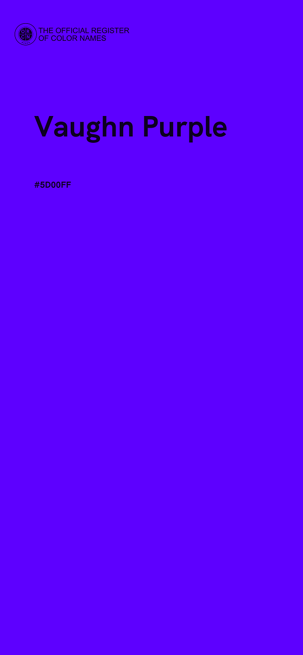 #5D00FF - Vaughn Purple color image