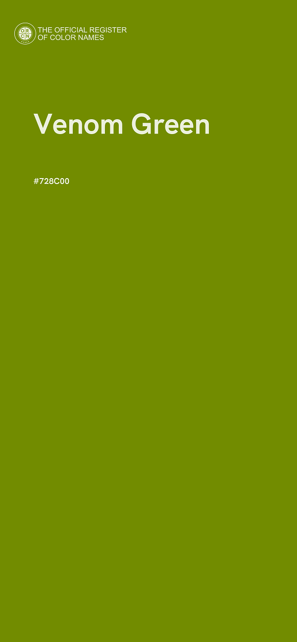 #728C00 - Venom Green color image