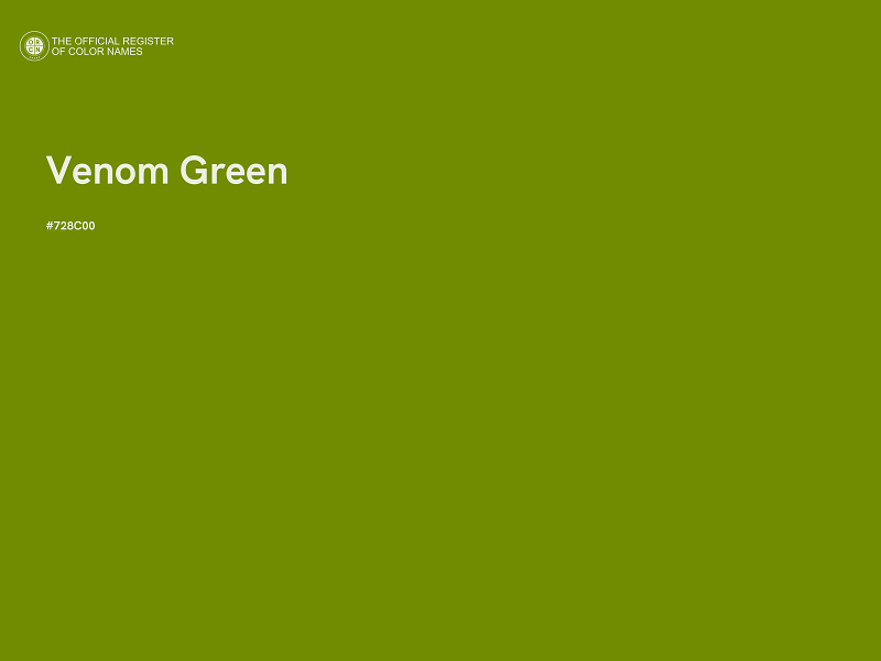 #728C00 - Venom Green color image