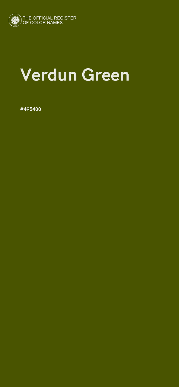 #495400 - Verdun Green color image