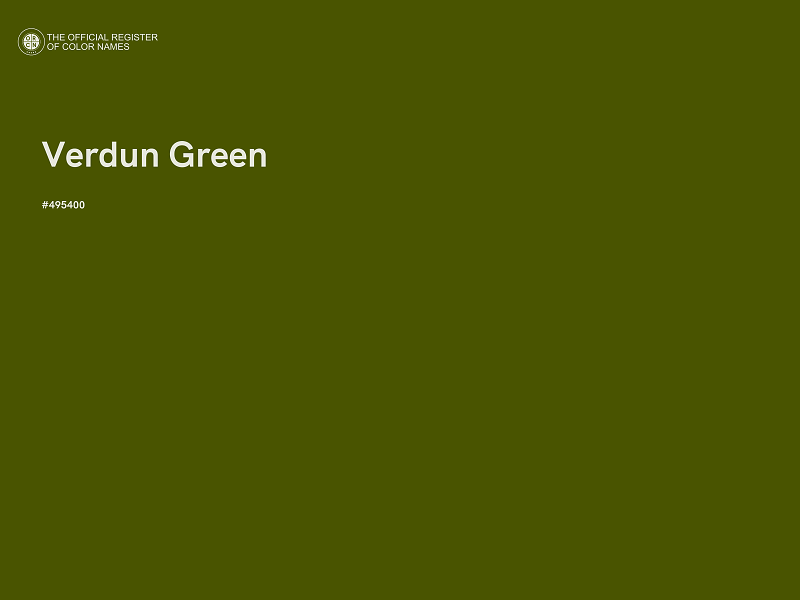 #495400 - Verdun Green color image