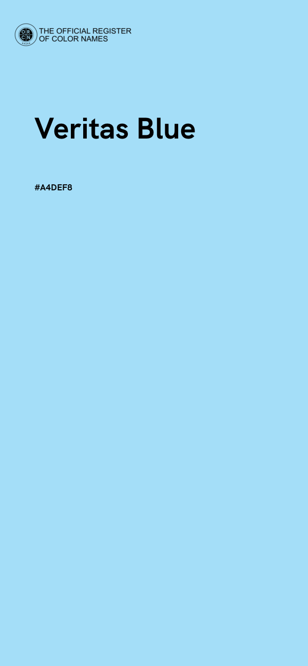 #A4DEF8 - Veritas Blue color image