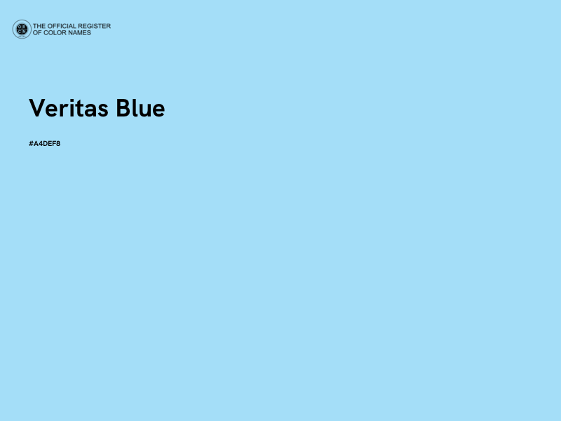 #A4DEF8 - Veritas Blue color image