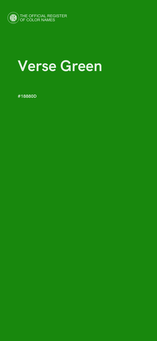 #18880D - Verse Green color image