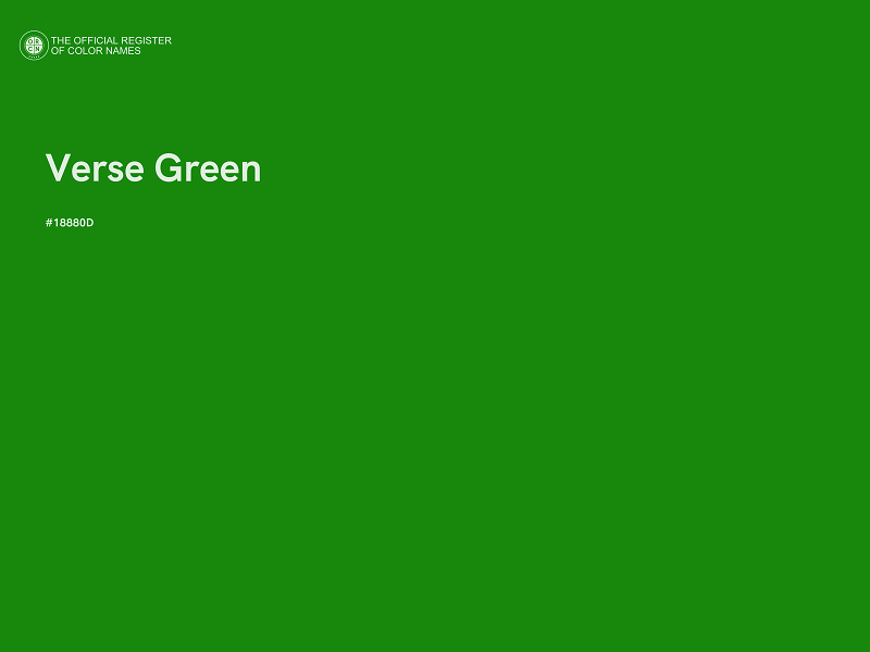 #18880D - Verse Green color image