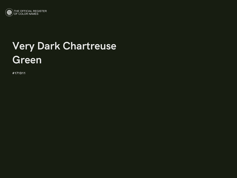 #171D11 - Very Dark Chartreuse Green color image