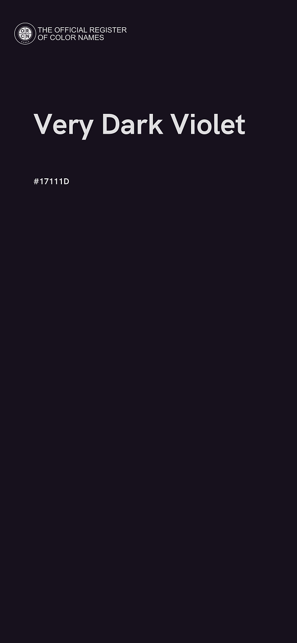 #17111D - Very Dark Violet color image