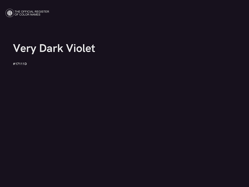 #17111D - Very Dark Violet color image