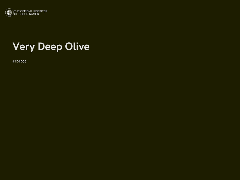 #1D1D00 - Very Deep Olive color image