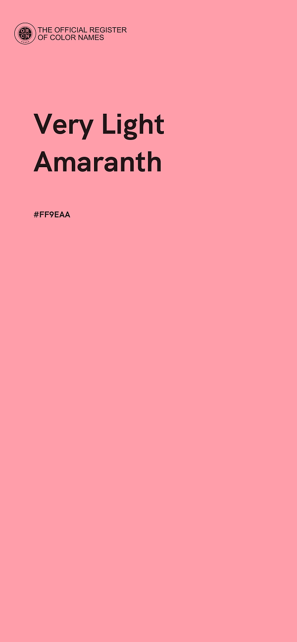 #FF9EAA - Very Light Amaranth color image