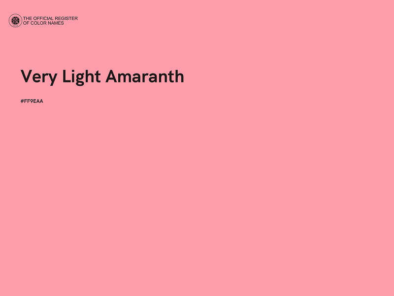 #FF9EAA - Very Light Amaranth color image