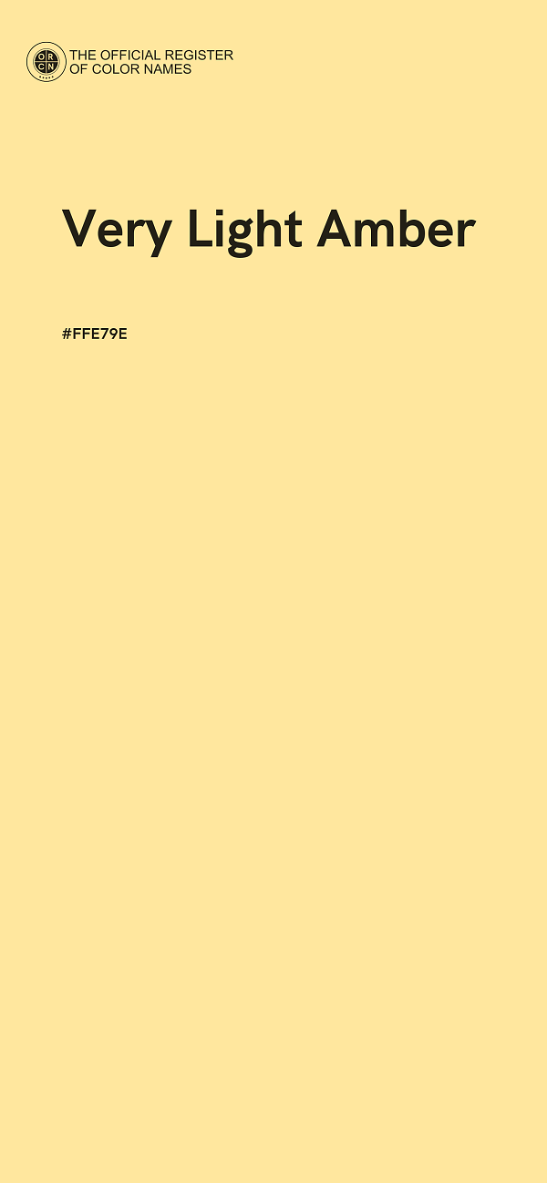 #FFE79E - Very Light Amber color image