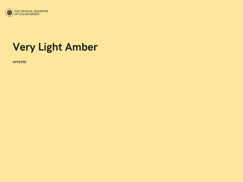 #FFE79E - Very Light Amber color image