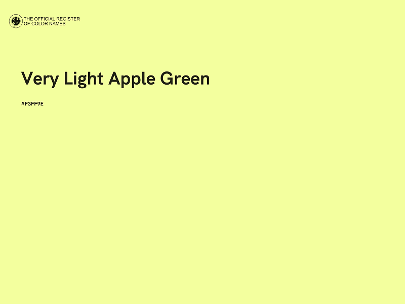 #F3FF9E - Very Light Apple Green color image