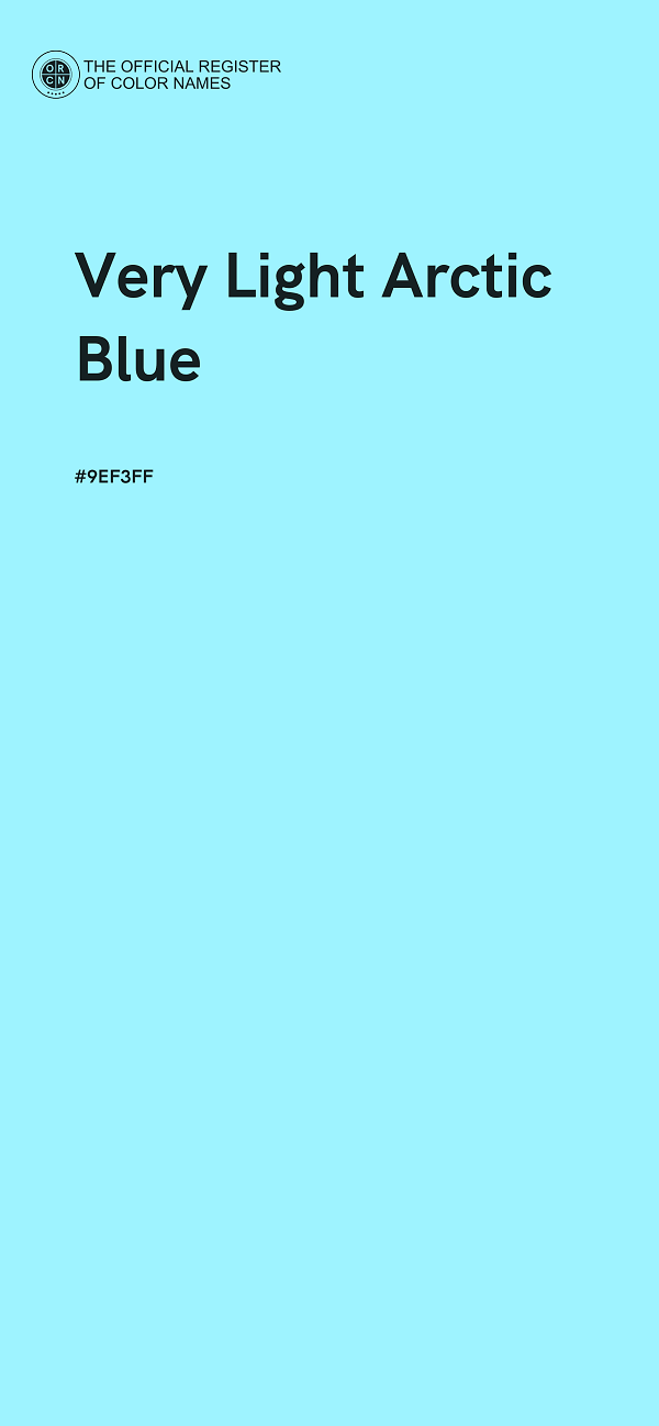 #9EF3FF - Very Light Arctic Blue color image