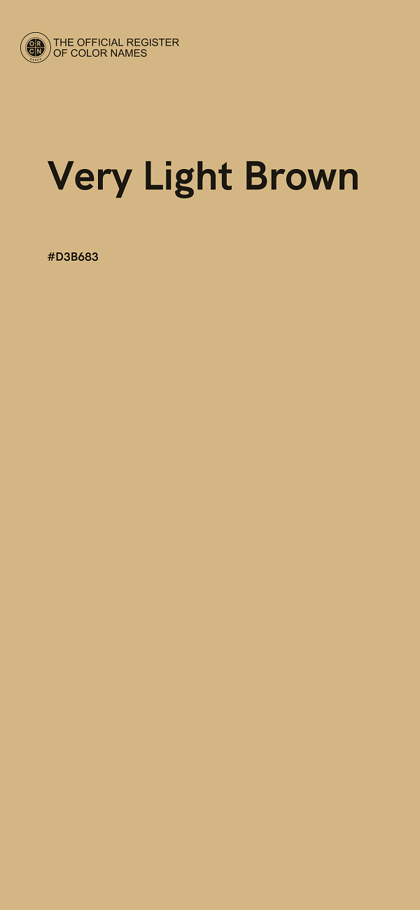 #D3B683 - Very Light Brown color image