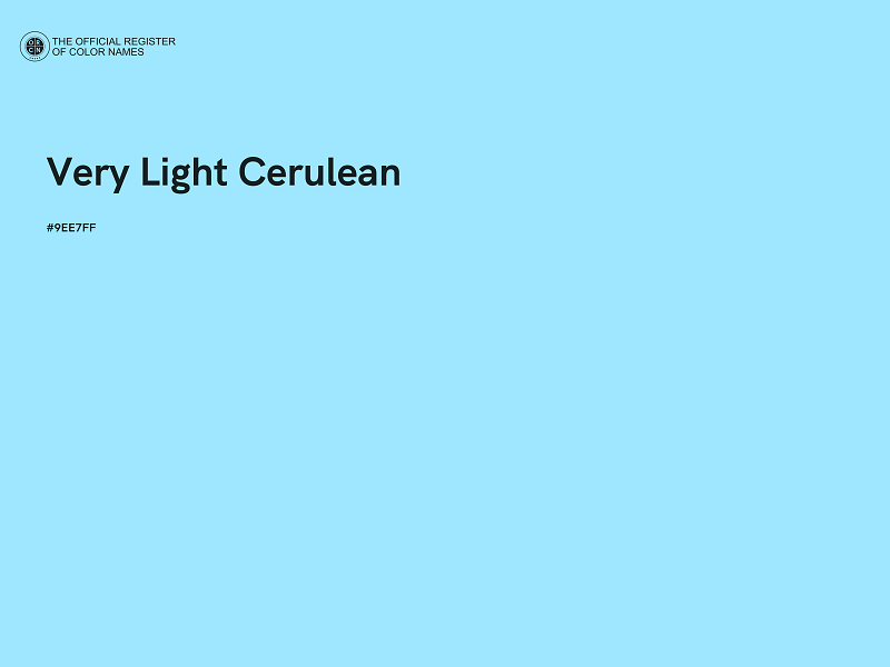 #9EE7FF - Very Light Cerulean color image