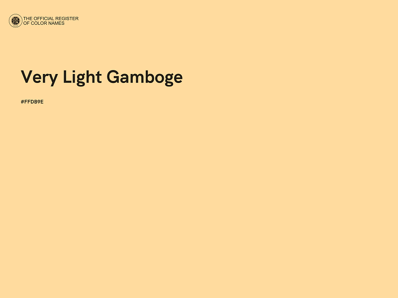 #FFDB9E - Very Light Gamboge color image