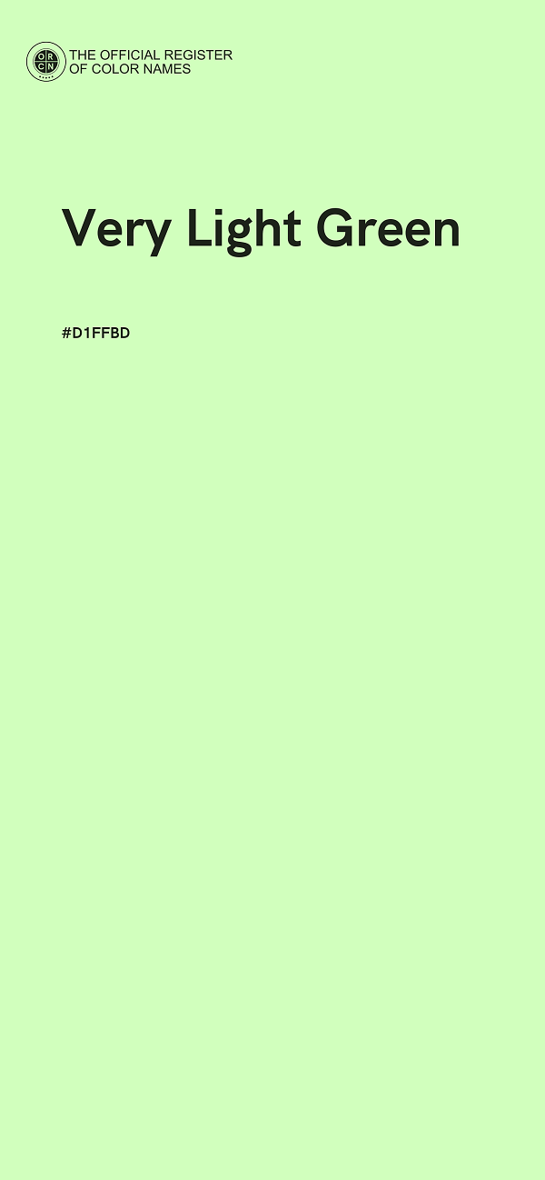 #D1FFBD - Very Light Green color image