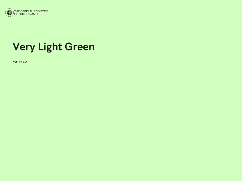 #D1FFBD - Very Light Green color image