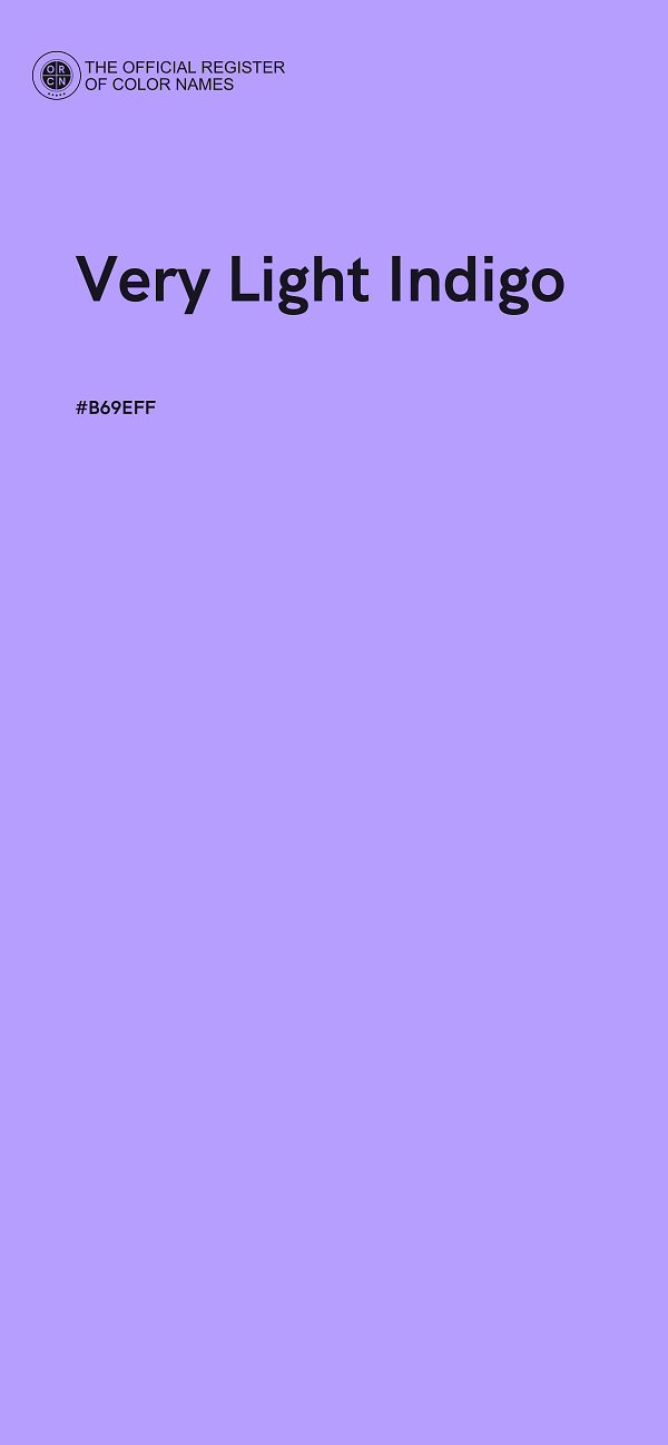 #B69EFF - Very Light Indigo color image