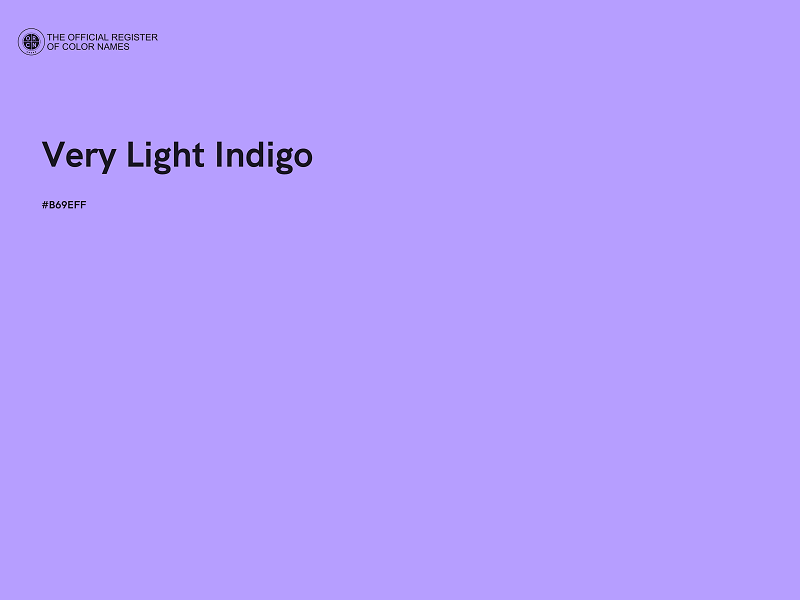 #B69EFF - Very Light Indigo color image